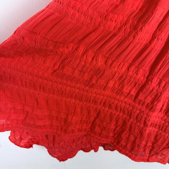 NWT Natori Summer Texture Eyelet Dress Mandarin Orange Size 10 NEW $795 - Picture 5 of 16